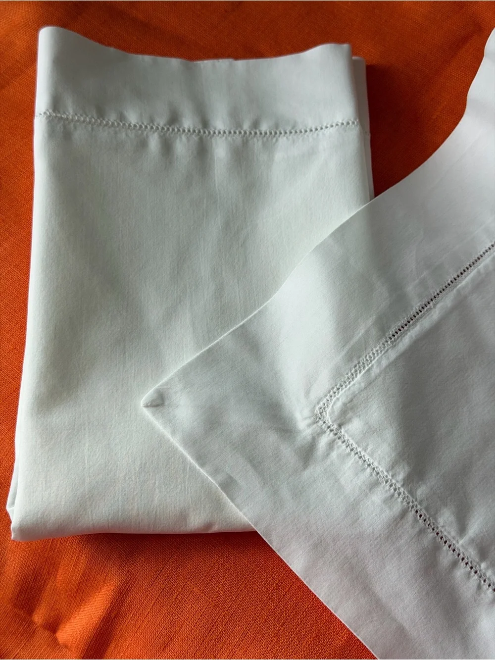 SFERRA Celeste Boudoir Shams with Hemstitch Detail (2)